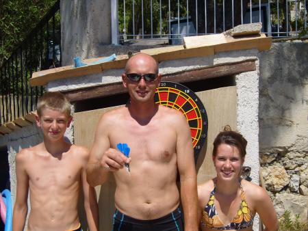 Podium du concours de flechette Mi-juillet 